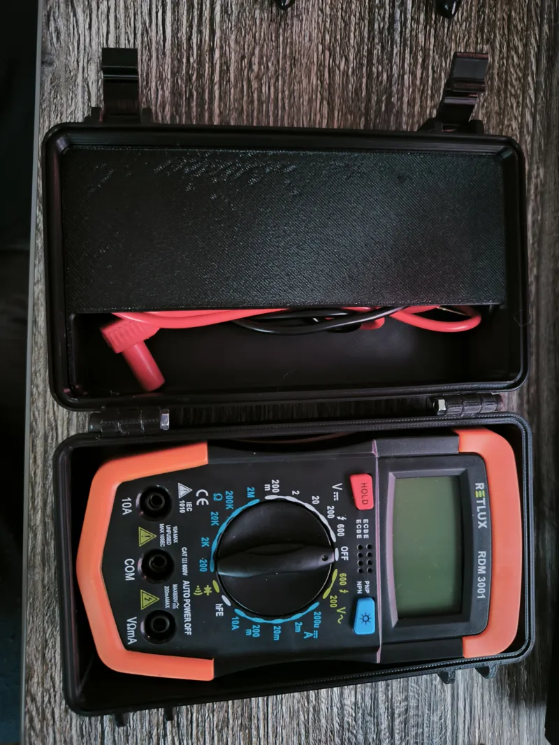 Rugged Multimeter Box With Insert RETLUX RDM 3001