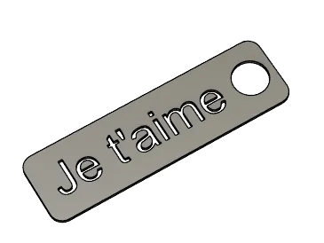 Porte clé je t'aime