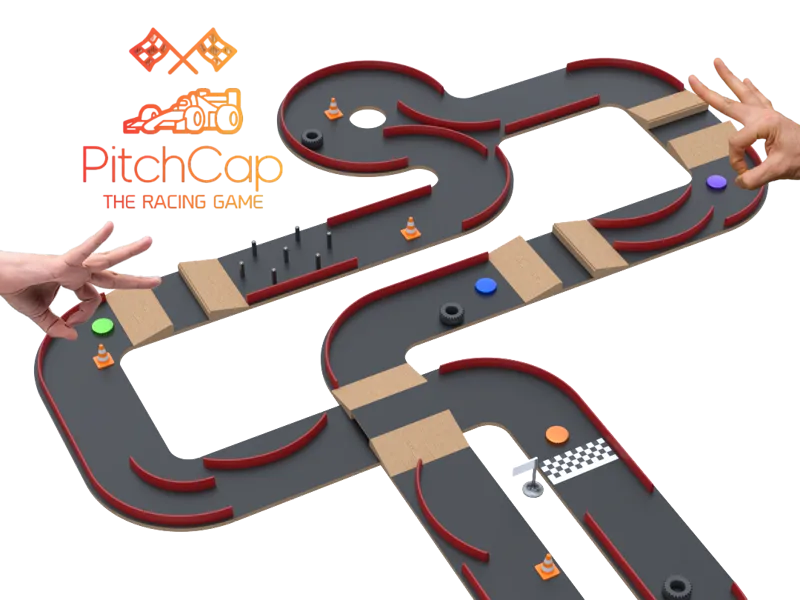 Pitchcap Bottle Cap Racing Kit: DIY Board Game