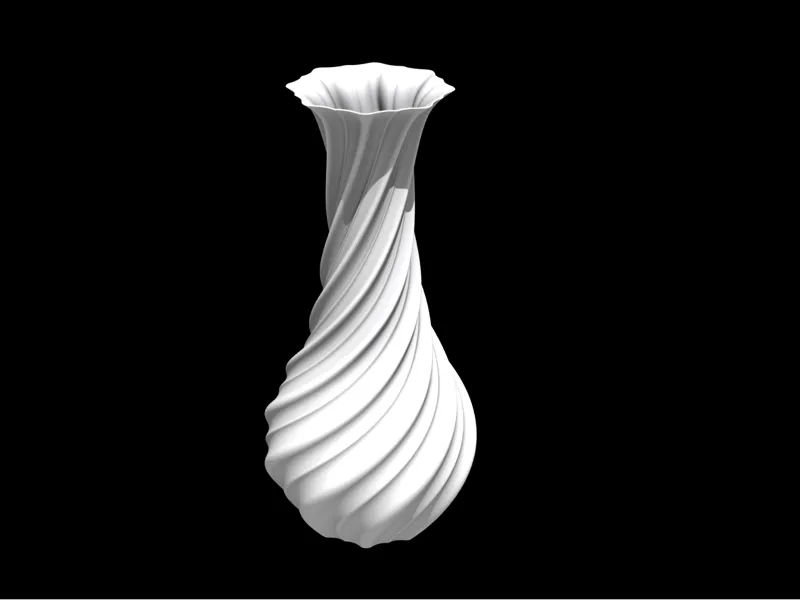 「涡梦」透明3D打印花瓶