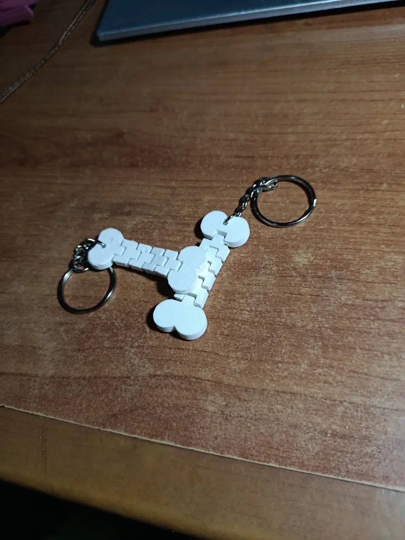 Flexi bone keychain