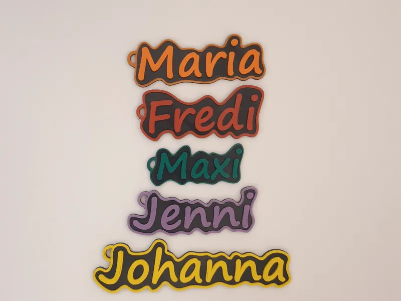 Keychain nameplate