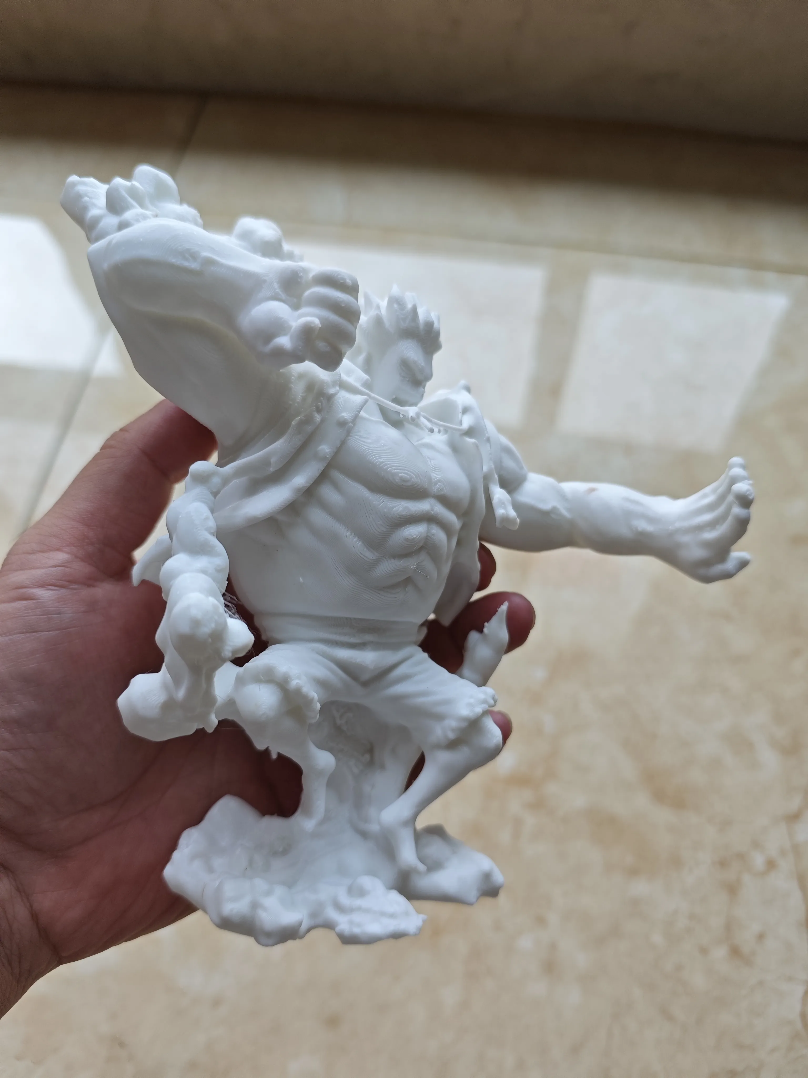One Piece Monkey D Luffy Figure Anime Multipart Easy to Assemble Glue ...