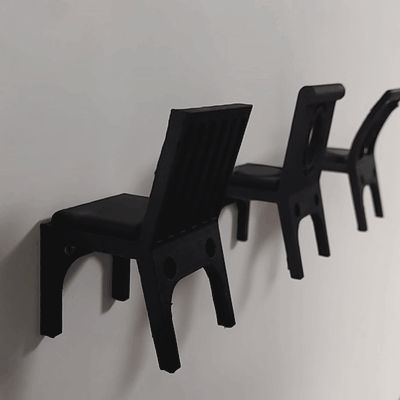 Chair-Shaped Wall Hooks