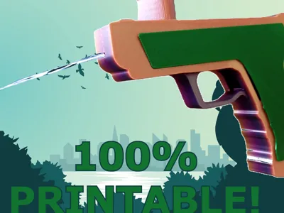 100% printable water gun