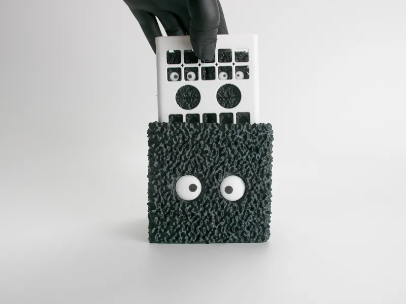 Soot Sprite Pixel Storage Box (Gridfinity 2x2)