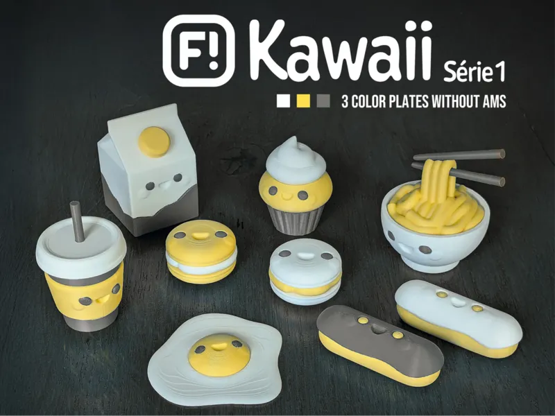 kawaii building food