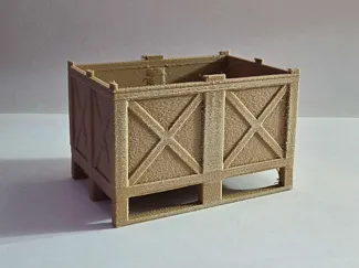 Wooden crate for Cyberbricks Forklift