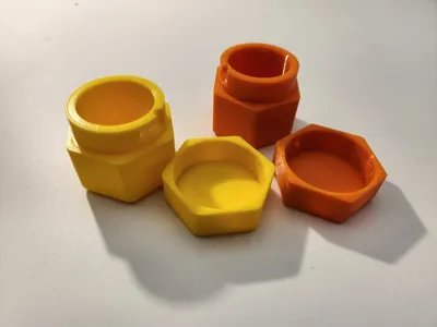 Glucose Tablet Hex Container (Holds 4)