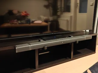V2.0 Soundbar TV-Stand mount w/ adjustable clamp