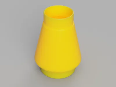 Nose Cone Vase Brick