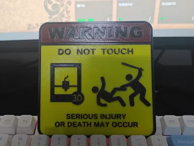 Do Not Touch Warning - English Version