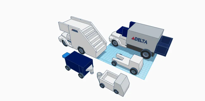 Delta Airport Truck Set