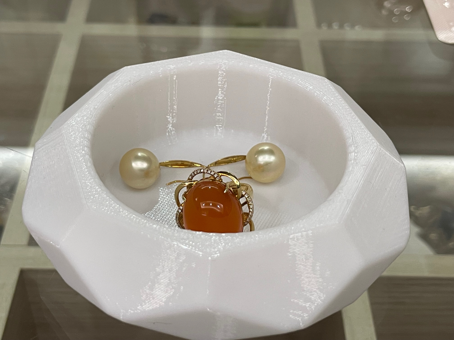 钻石形首饰收纳盒