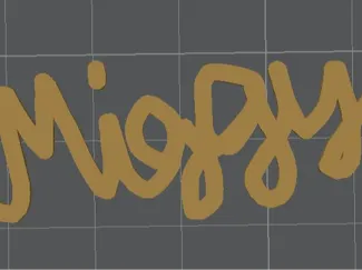 Miggy In cursive