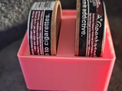 Gridfinity Snuff Can Holder