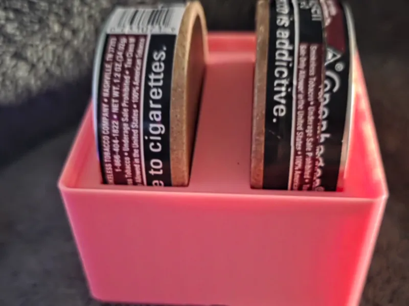 Gridfinity Snuff Can Holder