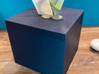 Spardose Würfel 15x15