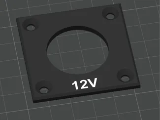 Blende für 12V Steckdose Fahrzeug