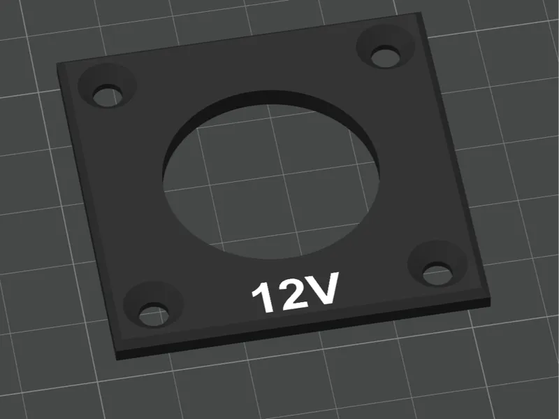 Blende für 12V Steckdose Fahrzeug