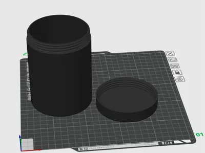 Jar with screw cap