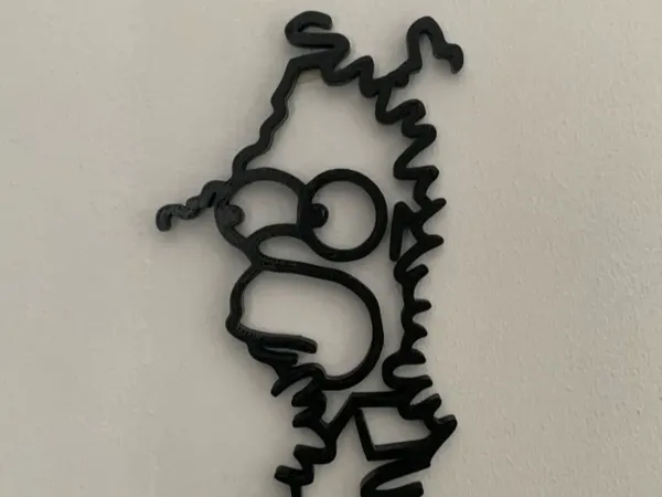 Homer Simpson disparaît dans les buissons