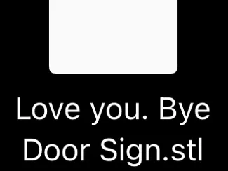 Love you bye door decor