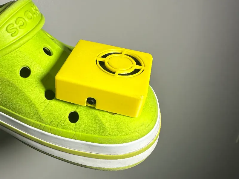 Crocs Pins with Cooling Fan. Cool crocs