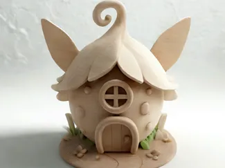 精灵小屋，摆件，玩具，小木屋城堡