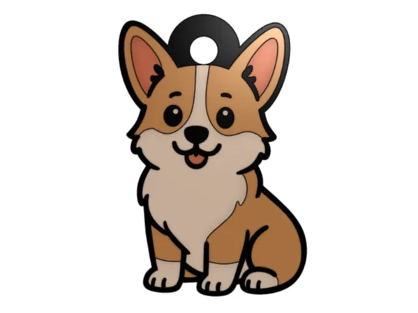 Corgi Keychain