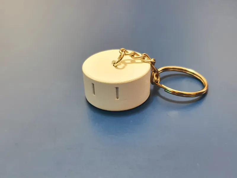 Marshmallow keychain