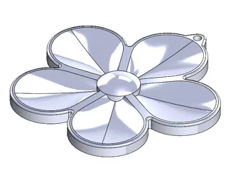 Flower keychain