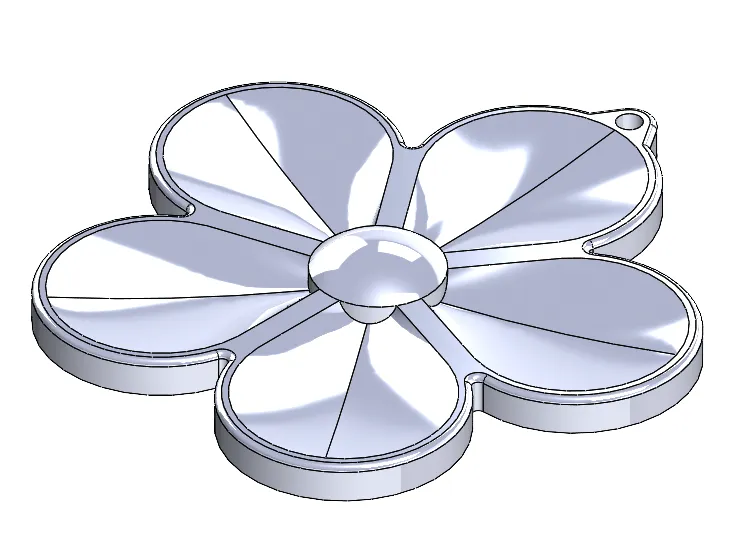 Flower keychain