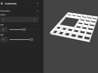 6x6 grid Dungeon Blocks XL adapter