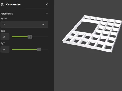 6x6 grid Dungeon Blocks XL adapter