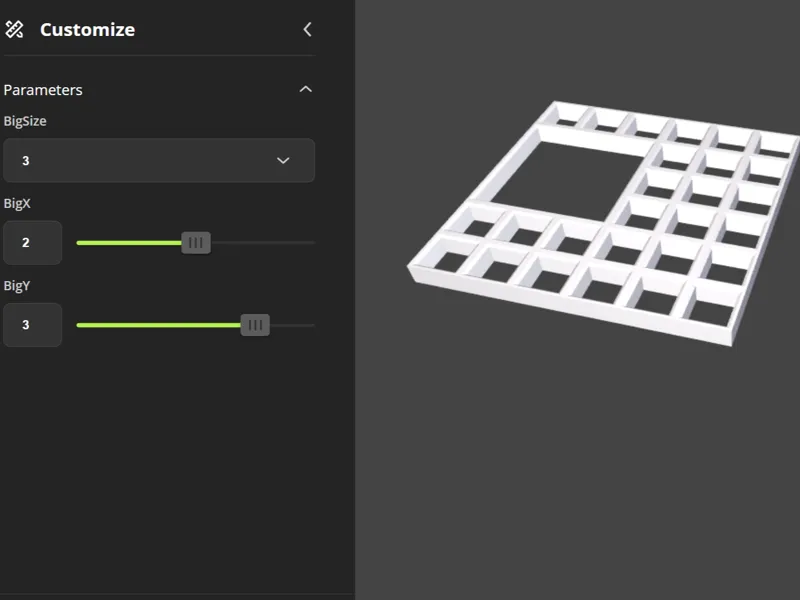 6x6 grid Dungeon Blocks XL adapter