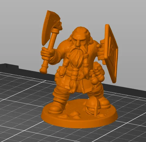 Dwarf warrior - Free 3D Print Model - MakerWorld