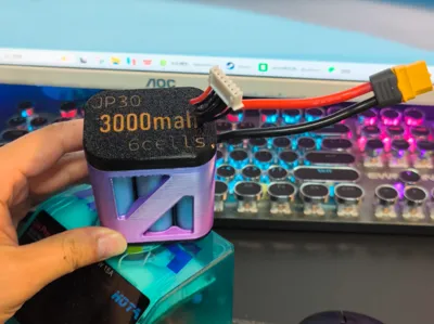 18650 FPV Racing Drone 6S Battery Case (Neng'an JP30)
