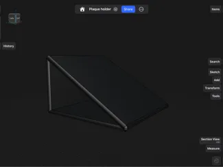 Plaque plate stand
