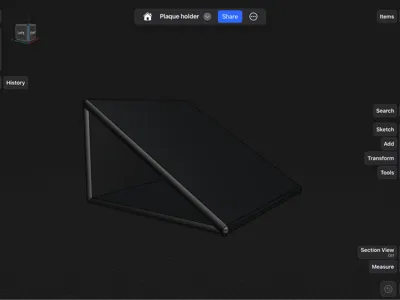Plaque plate stand