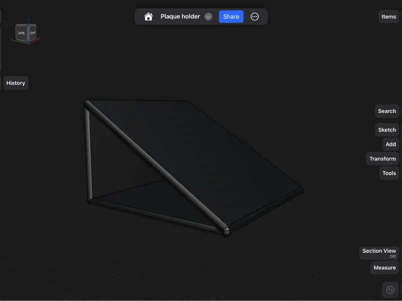 Plaque plate stand