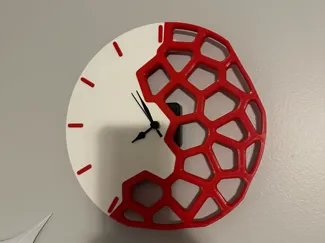 voronoi wall clock