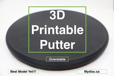 3D-PRINTABLE Disc Golf Putter