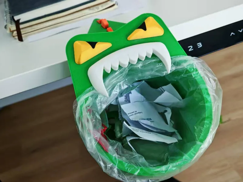 小怪兽桌面垃圾桶