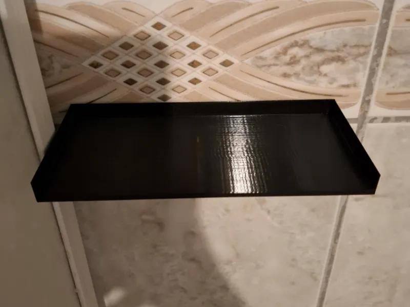 Simple shower shelf
