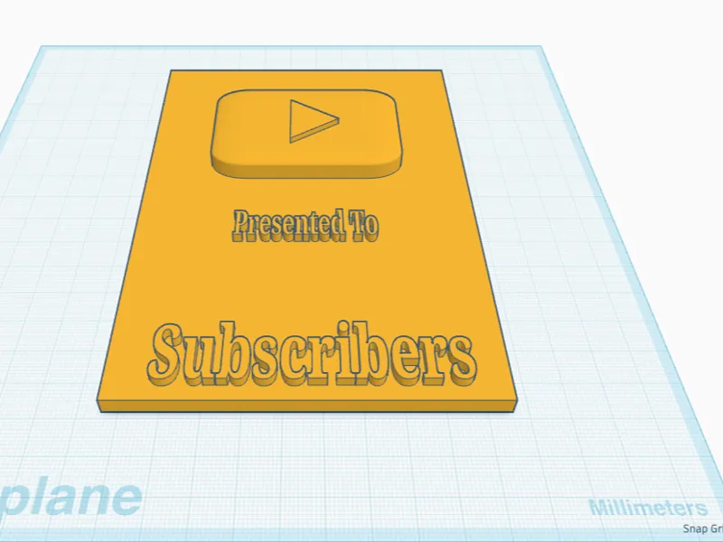 Customizable Youtube play button
