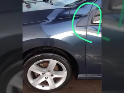 Peugeot 408 2012 side mirror panel