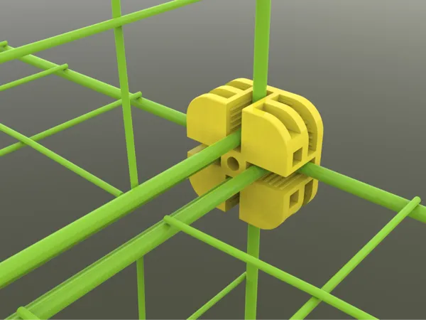 Connecteurs pour cubes de rangement en fil métallique