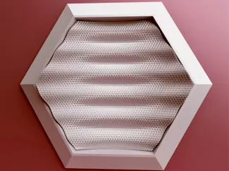 3D Wall Art Sculpture Hex Grid