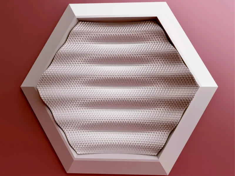3D Wall Art Sculpture Hex Grid